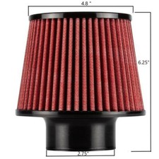 Dc Sports 2.75 Universal Cone Air Filter Dc-raf275 2-34
