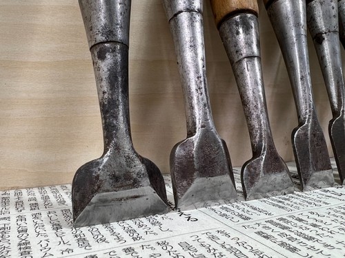 Vintage Japanese Chisel 10set Nomi /Hand Plane Saw Iron Hammer Hand Tool/d60 - Picture 10 of 24