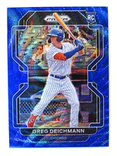 2022 Panini Prizm Baseball Greg Deichmann Blue Wave Rookie Card Cubs 13/60 SSP!