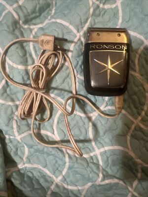 Vintage Ronson CFL Super Trim Electric Razor, works Mid Century Design