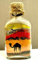 Sand Art Bottle Craft Handmade Decor Glass Gift Colored Souvenir Jordan Culture