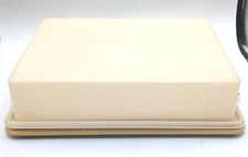Tupperware Harvest Gold 9 X 13 Cake Carrier 622-2 Lid 623-5 No Handle