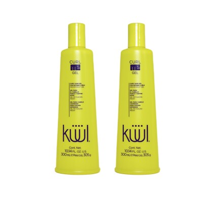 Kuul Curl Me Curly Hair Gel, Define Curls, Medium Hold (2 Pack) 10.1 Oz Ea
