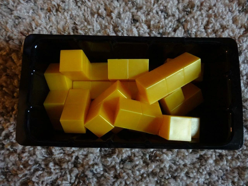 RUMIS STRATEGY BOARD GAME INCA BUILDING Replacement 11 YELLOW STONES GAME PIECE - Image 3 of 4