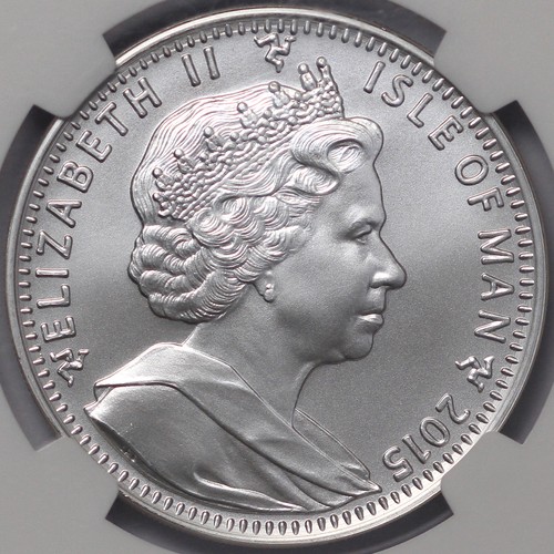 NGC Graded MS70 Isle of Man 2015 Angel 1oz Silver Perfect Uncirculated Coin - Picture 4 of 4