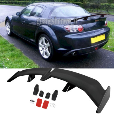 55'' PRO-Style Rear Trunk Spoiler Wing Drill-free Black For Mazda RX-8 ...