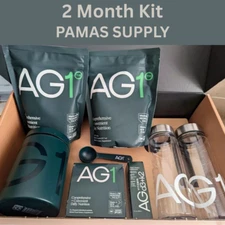 AG1 Athletic Greens Brand New Complete Kit (2) AG1 Pouch (5) AG1 Travel Packs