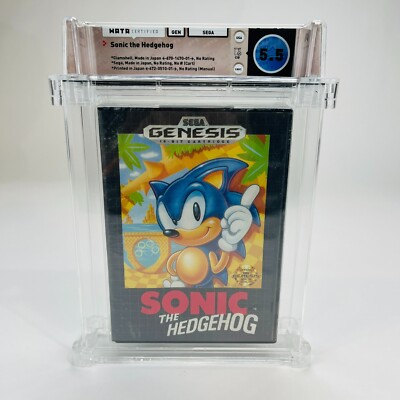 Sonic the Hedgehog - Sega Genesis Complete in Box Early Print VGA WATA 5.5 CIB