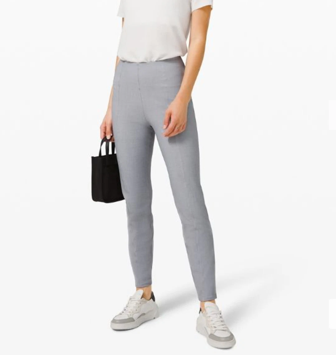 Lululemon Here to There HR 7/8 Pant Designed for On the Move Sz 4 in Magnet  Grey