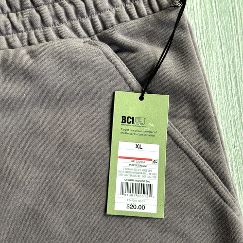 New Goodfellow Mens Tapered Jogger Pants Sweatpants Purple Size XL - Picture 6 of 11