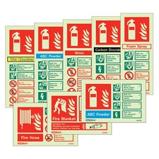 Fire Extinguisher Wall Signs from Jalite