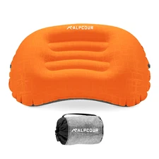 Alpcour Ultralight Inflatable Camping Pillow - Compact Travel Essential w/ Case