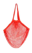 Old Navy Kikkerland Ecofriendly Cotton Market Bag Red W 16” x H 25” Holds 22 lbs