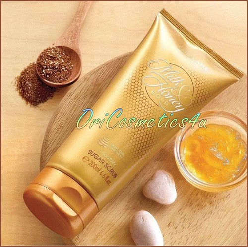 3 x Oriflame Milk & Honey Gold Smoothing Sugar Scrubs Natural Origin Exfoliant - Picture 3 of 5