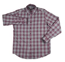 KIRKLAND SIGNATURE Men's Button Down Large Long Sleeve Shirt Plaid Casual Adult