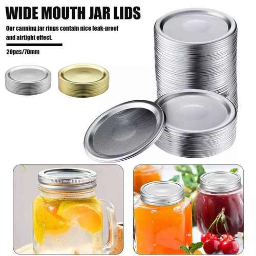 525Pcs 70mm Kilner Mason Ball Jars Replacement Seal Lids Canning Tool