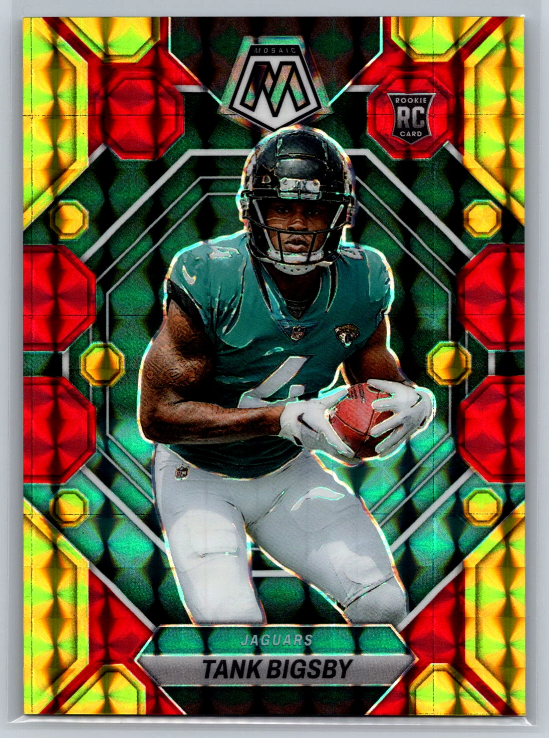 Tank Bigsby 2023 Panini Mosaic Choice Fusion Red Yellow Rookie /80 #364