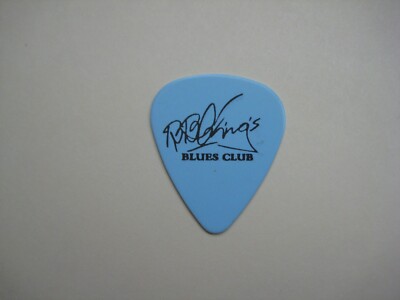 B.B. BB King King's Blue Blues Club Logo Guitar Pick Rare