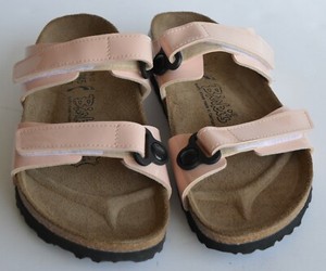 peach birkenstock sandals