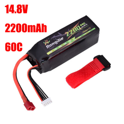 14.8V 2200mAh 60C 4S Lipo Battery Rechargeable For RC Racing Drone