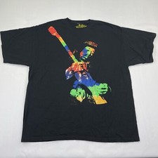 Jimi Hendrix Experienced Band Tee Black Multicolor T Shirt Size XL Y2K 2009