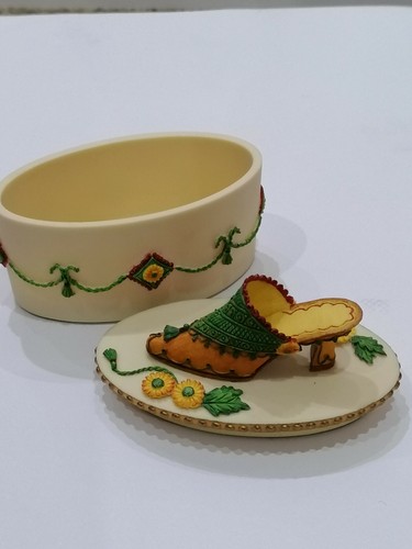 Tolles Geschenk - Willow Hall Miniatur Schuh ovale Schmuckschatulle "Rosalind" - Bild 3 von 6