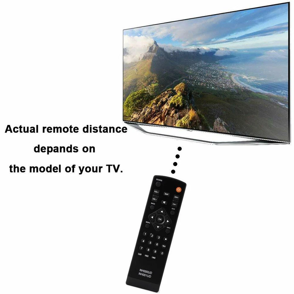 Replaced Remote NH000UD for Emerson Sylvania TV LC401EM2 LC401EM3F RLC320EM2 - Image 3 of 4
