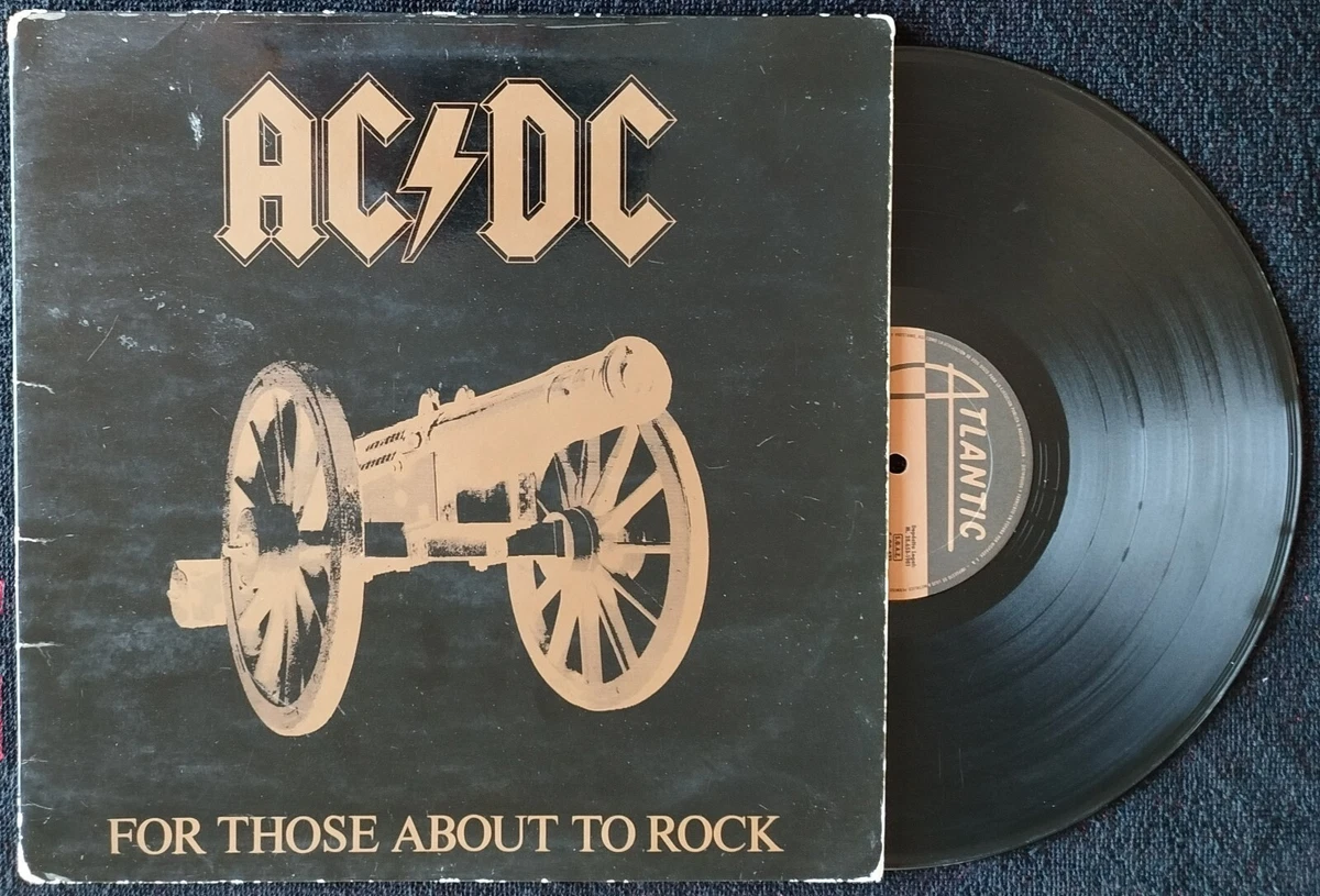 AC / DC " FOR THOSE ABOUT TO ROCK " SPANISH LP WITH DIFFERENT SLEEVE 1981