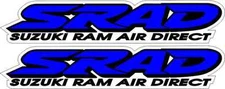 2 SRAD 600 750 Ram Air Direct Emblem Decals Stickers Graphics Fairing Decal Blue