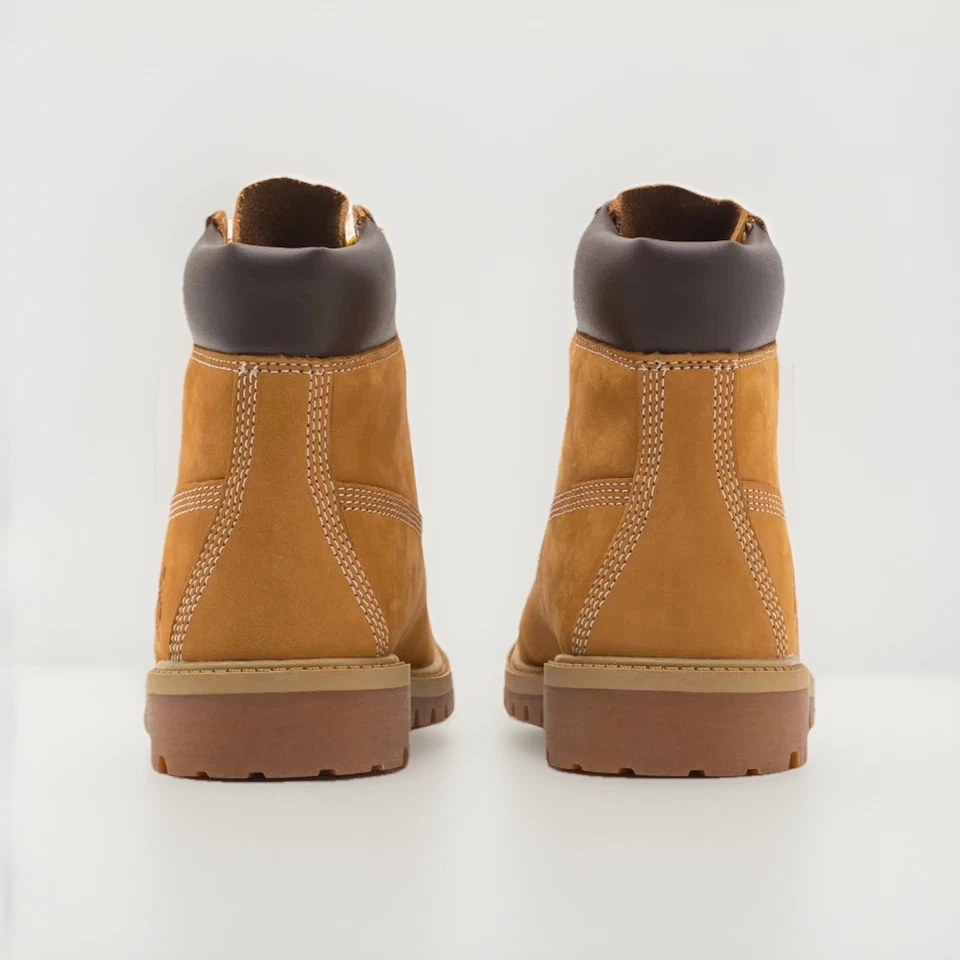 Timberland 6 Premium Boot Wheat Nubuck Impermeabile Unisex Inverno TB10061 - Imagen 2 de 4