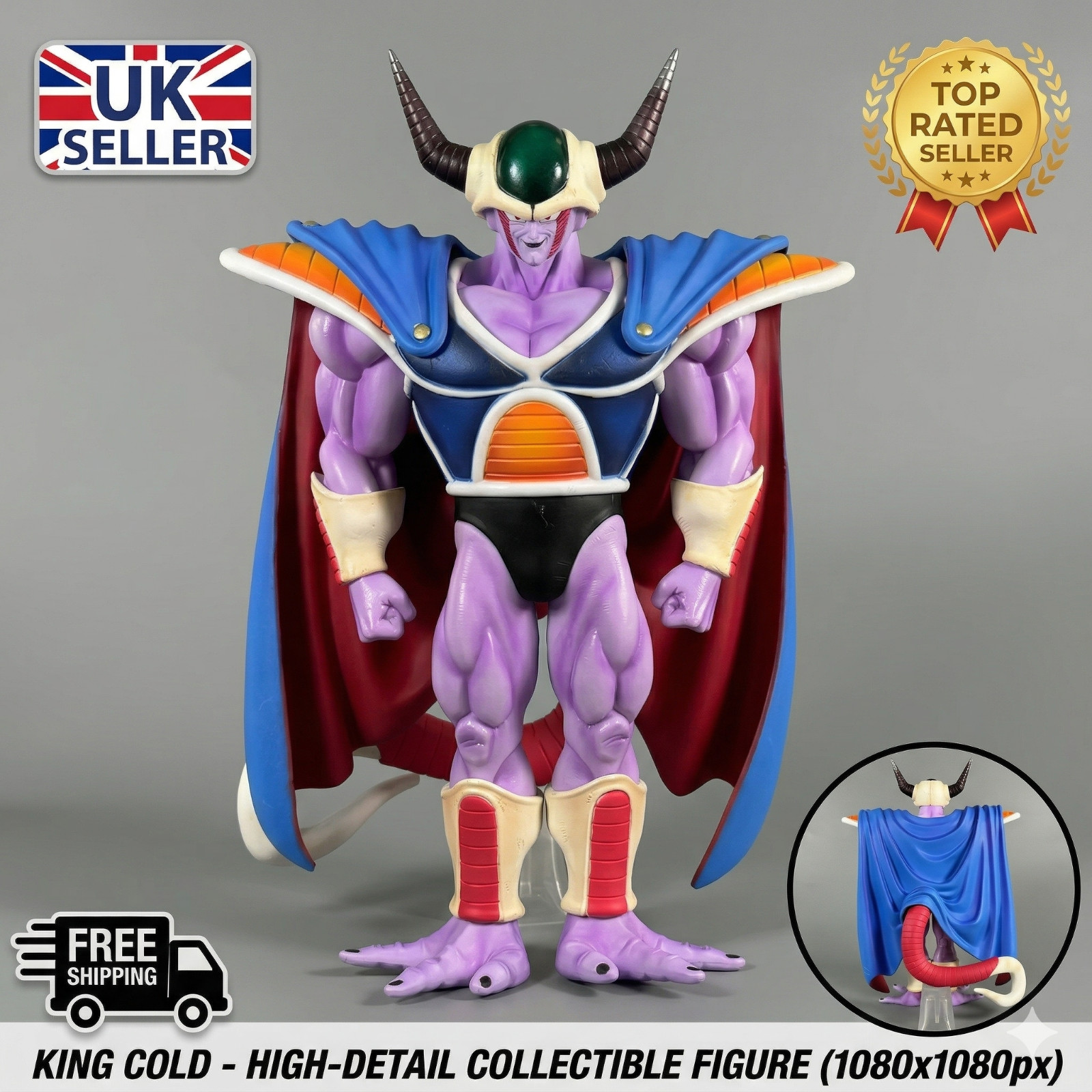 Figura Broly Dragon Ball Z 50 cm PVC Acción Estatua Anime Modelo Juguete Colección Reino Unido
