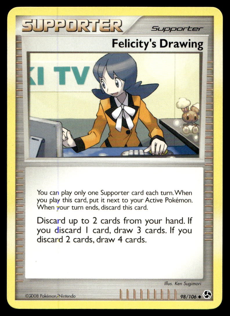 Great Encounters Felicity's Drawing Uncommon 98/106 2008 Pokemon TCG