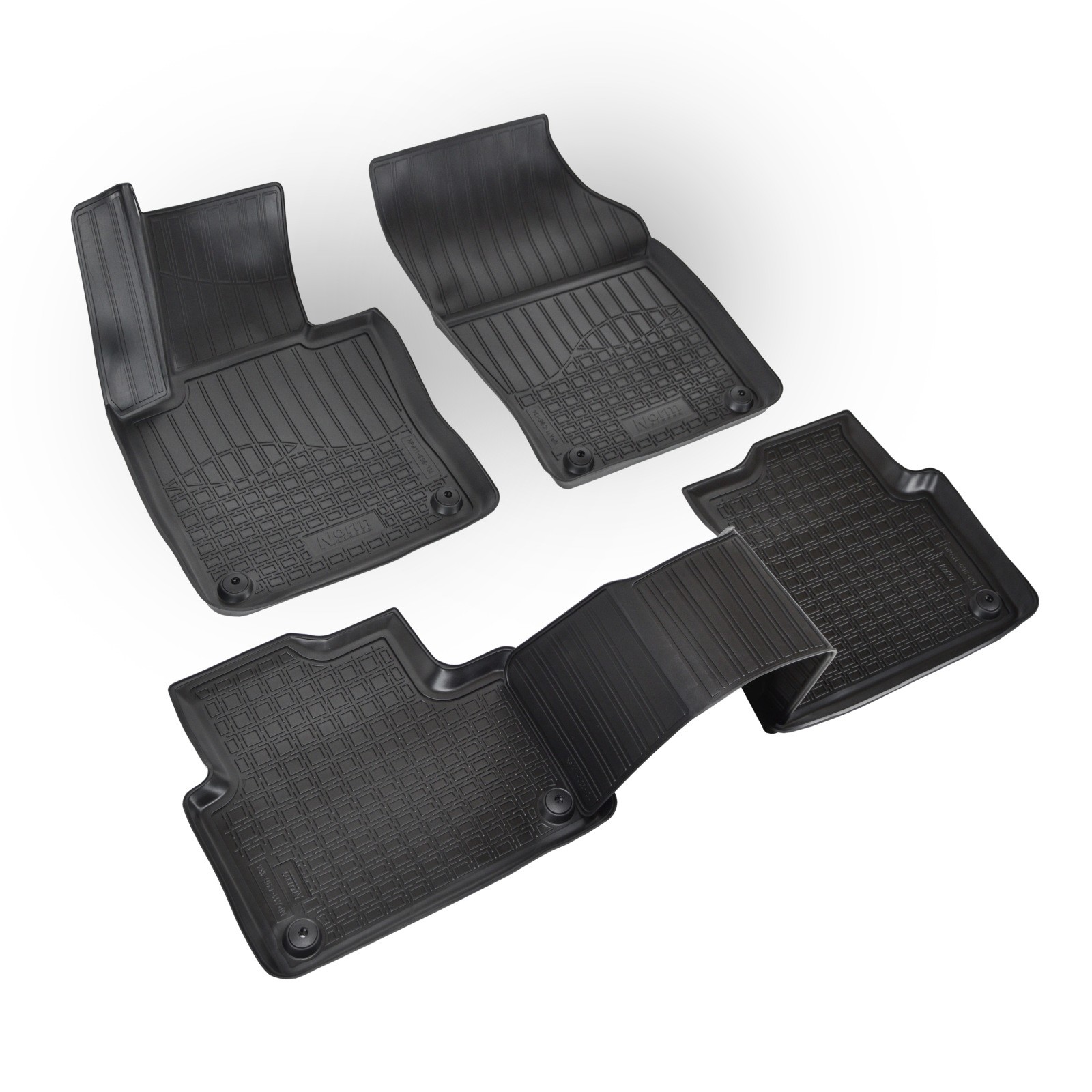 Tapis de sol caoutchouc 3D imperméable à bords hauts Volvo V60 - 2