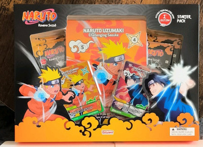 Cicaboom Naruto Trading Card Game 1. Edition Starter Pack Englisch, 2 Maxi Cards