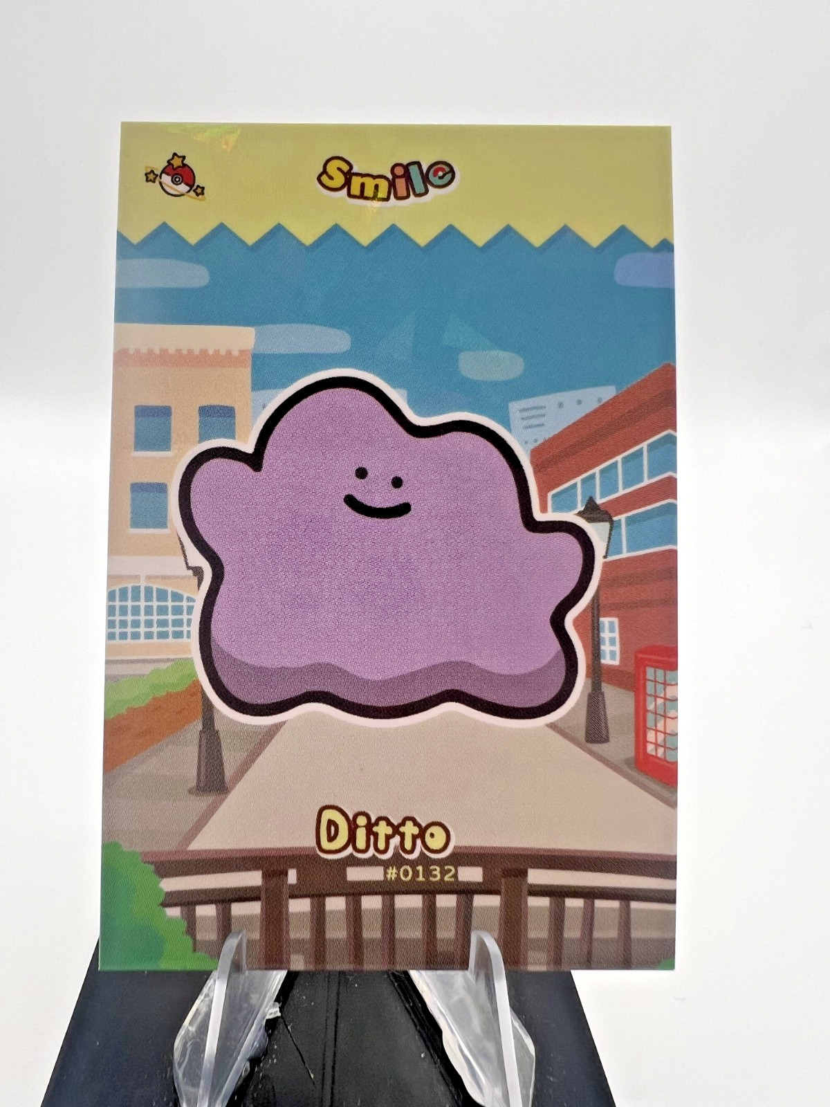 Ditto #132 - Cracked Ice Holo - Smile Card Database- Pokemon