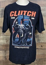 CLUTCH Mens XXL 2021  30 Years of Rock & Roll Tour Band Shirt Metal Rock Stoner