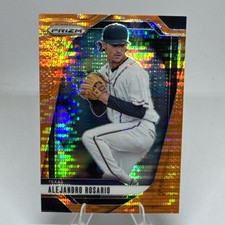 2025 Panini Prizm - Alejandro Rosario, Alejandro Rosario #254 Orange Pulsar...
