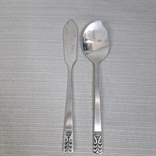 JH Carlyle CAMEO Jam/Jelly Spoon & Spreader Knife Stainless Hong Kong