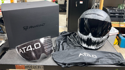 RUROC ATLAS 4.0 CARBON FIBER MOTORCYCLE HELMET - JORMUNGANDR- L/XL