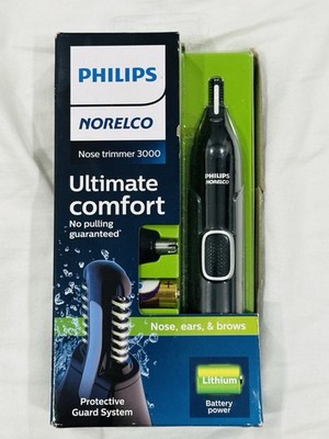 Philips Norelco Nose Trimmer 3000 For Nose Ears and Eyebrows, Black, NT3600/42
