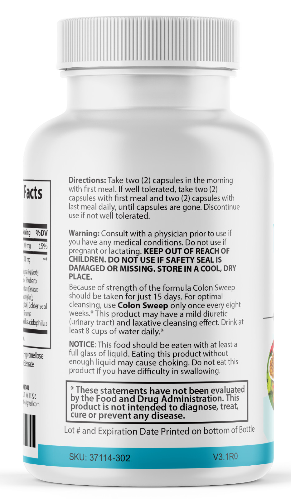 15 Day Cleanse Supplement Support for Cleansing and Gut Detox - 6 Bottles