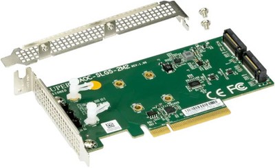 Supermicro AOC-SLG5-2M2 Dual M.2 NVMe PCIe 5.0 x8 Add-On Card