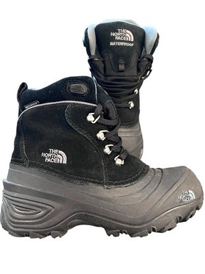 The North Face HeatSeeker Black Suede/Rubber Winter Boots Size US 2 Youth