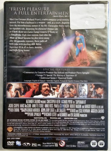 SUPERMAN III 3 (1983) DELUXE EDITION DVD BRAND NEW FACTORY SEALED FAST SHIPPING - Picture 2 of 2