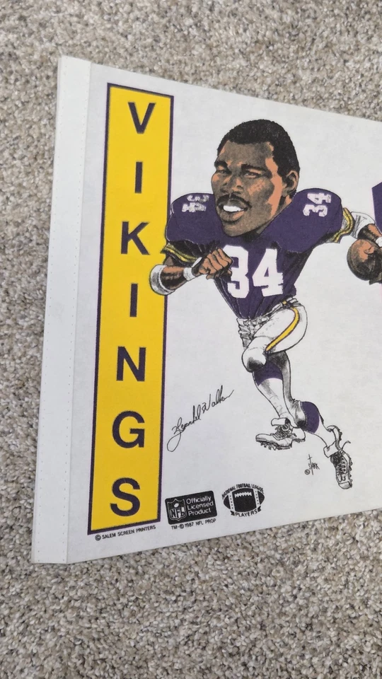 Herschel Walker Minnesota Vikings Pennant Pennants Cowboys Eagles USFL - Image 2 of 4
