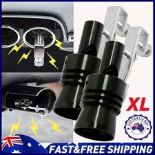 Black Fake Turbo Sound Whistle Exhaust Muffler Pipe Simulat Blow Off Valve 2pcs