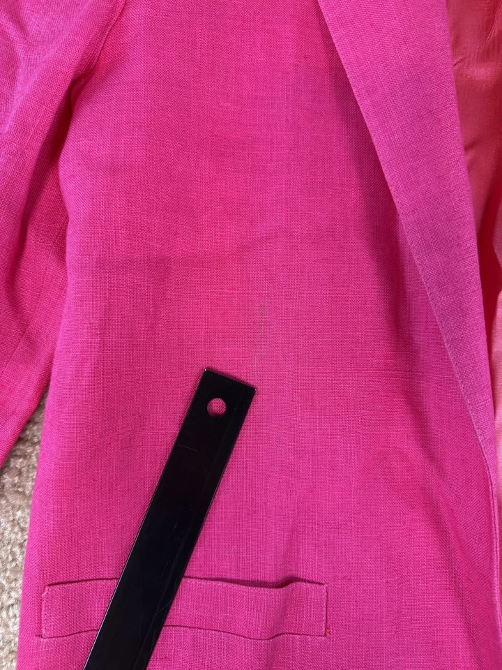 Chaqueta Blazer Evan Picone Talla 4 Rosa Carrera Oficina Rosa Unión De Colección EE. UU. D471 Foto 2 de 4