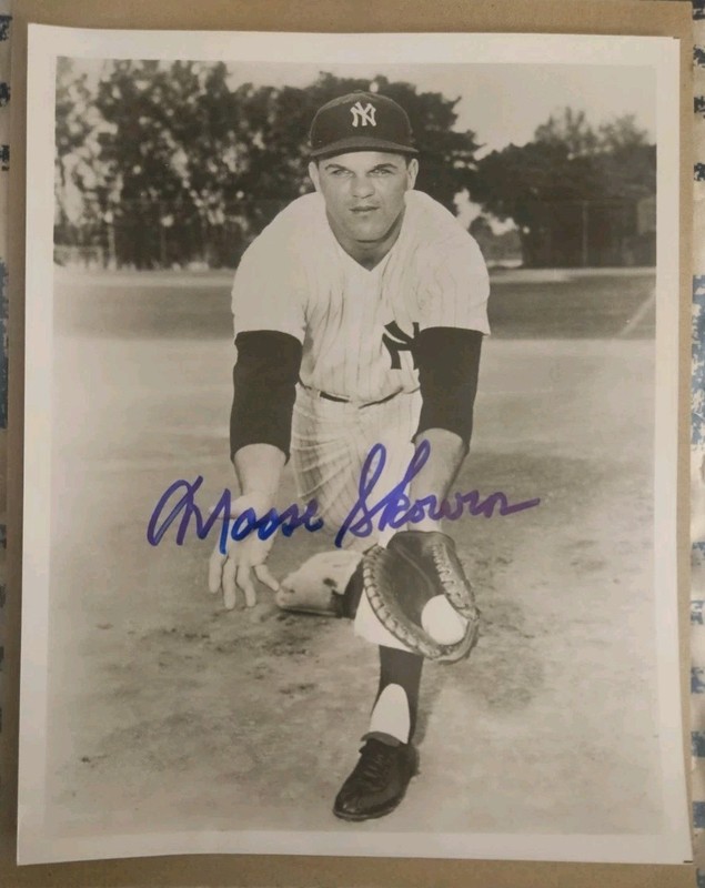 Moose Skowron Signed Autograph 8x10 B&W Photo