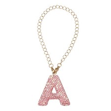 Initial Letter Cup Charm Accessories Letter A Keychain Charm Pink