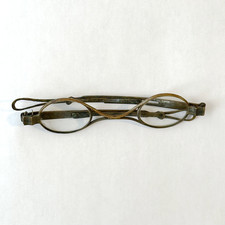 Vintage Antique Steampunk Victorian Copper Reading Eye Glasses Adjustable Arms
